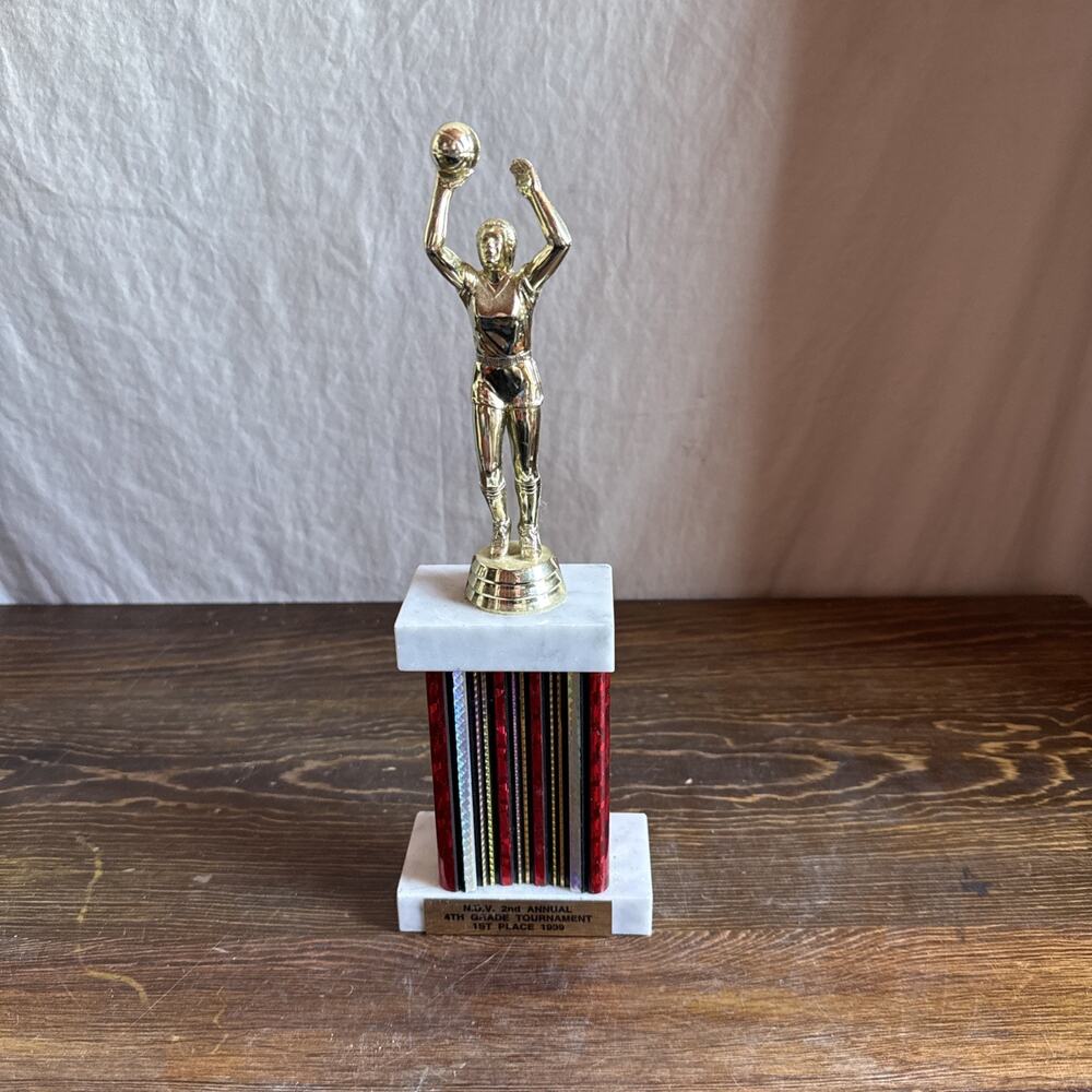 Girls Basketball Player Shooting Trophy 12”